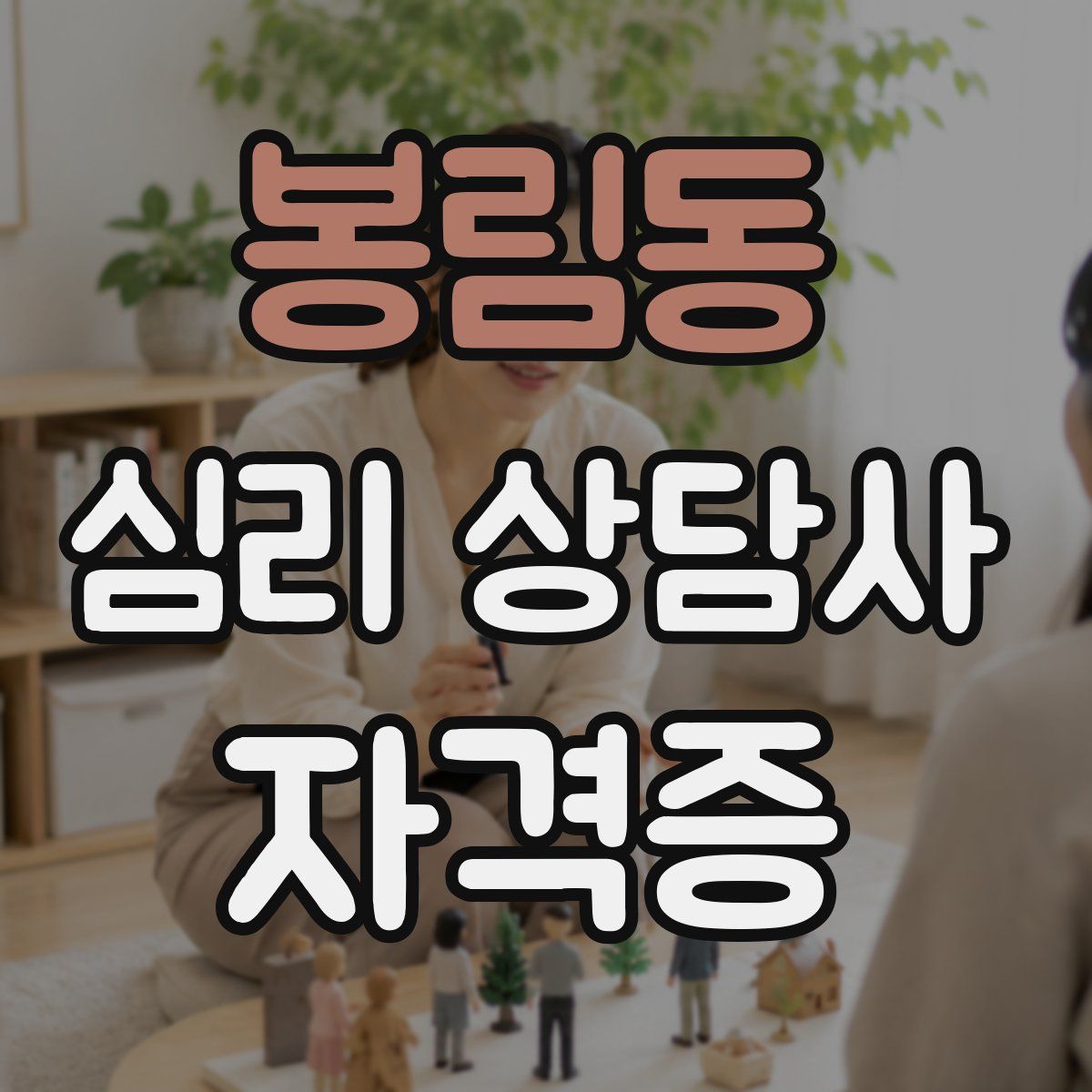 봉림동 심리 상담사 자격증