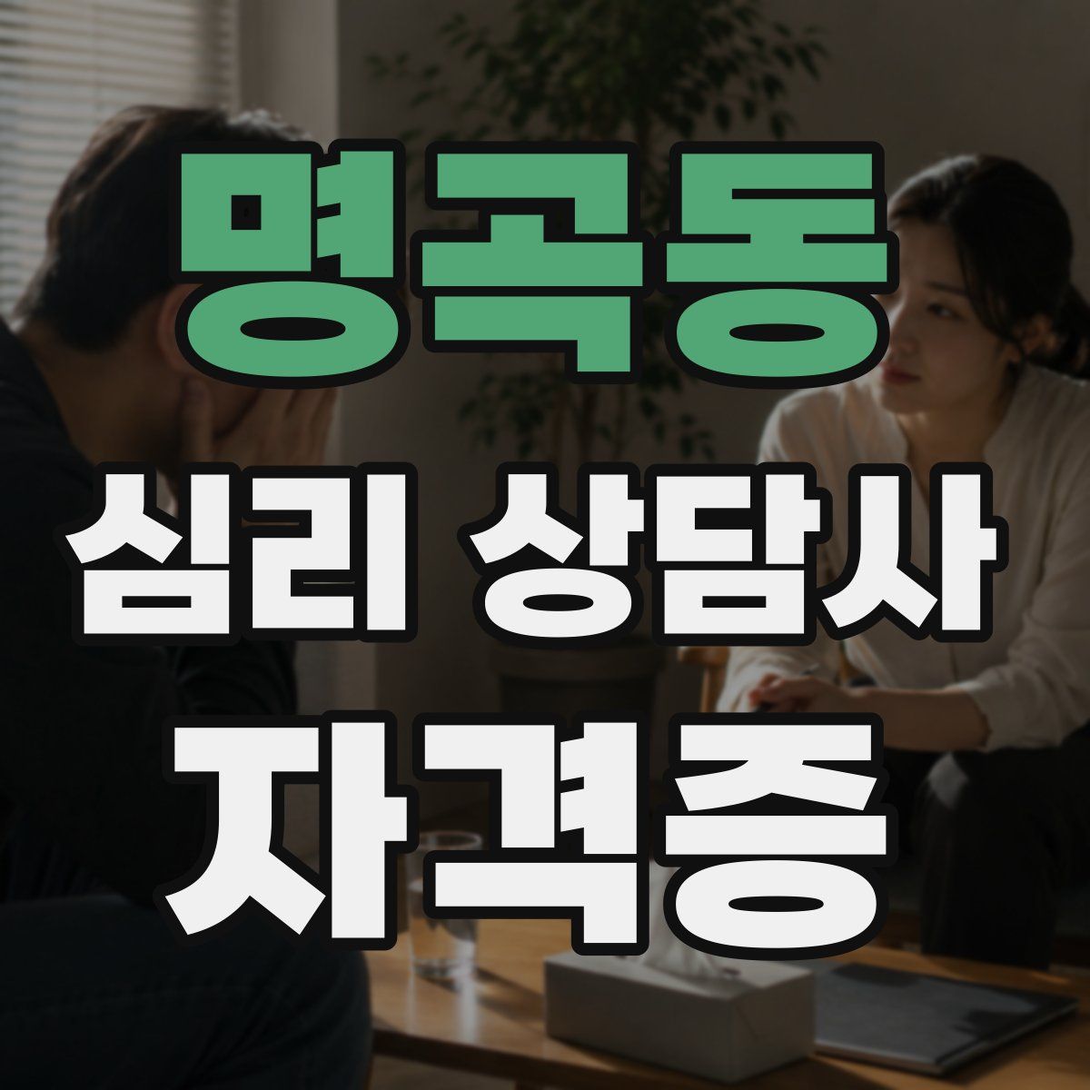 명곡동 심리 상담사 자격증