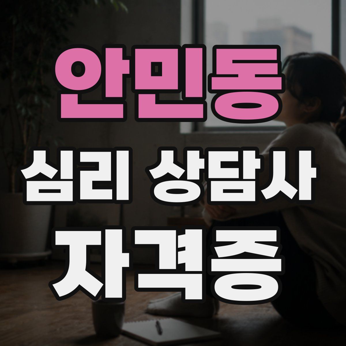 안민동 심리 상담사 자격증