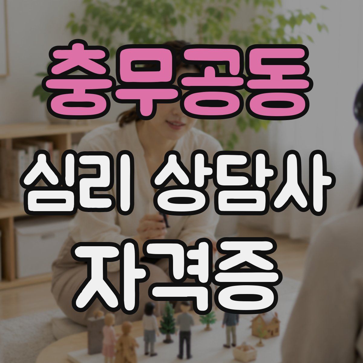 충무공동 심리 상담사 자격증