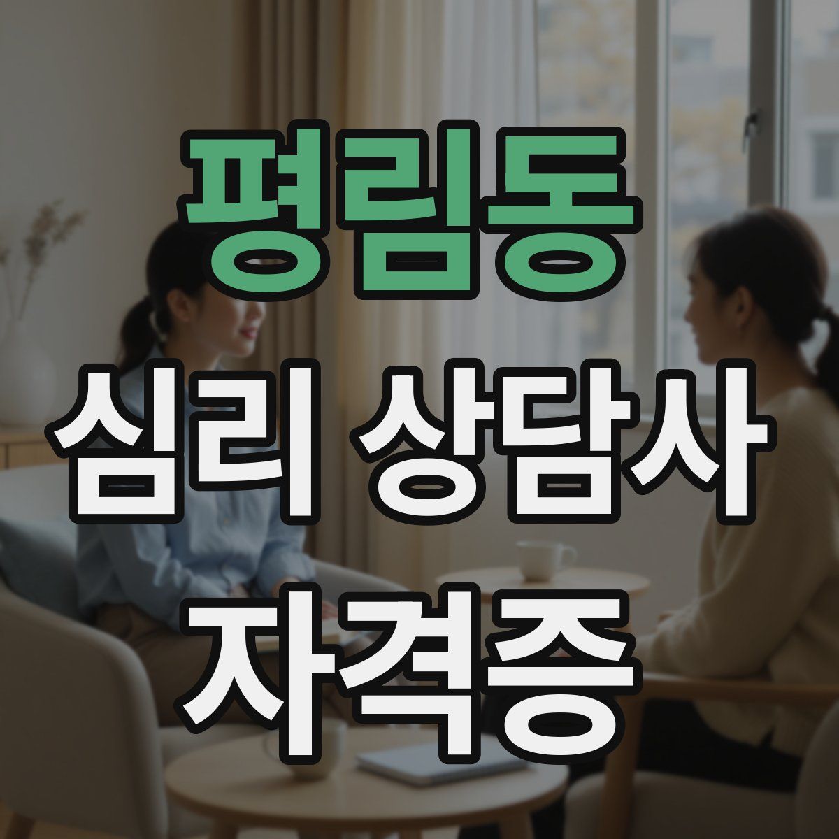 평림동 심리 상담사 자격증