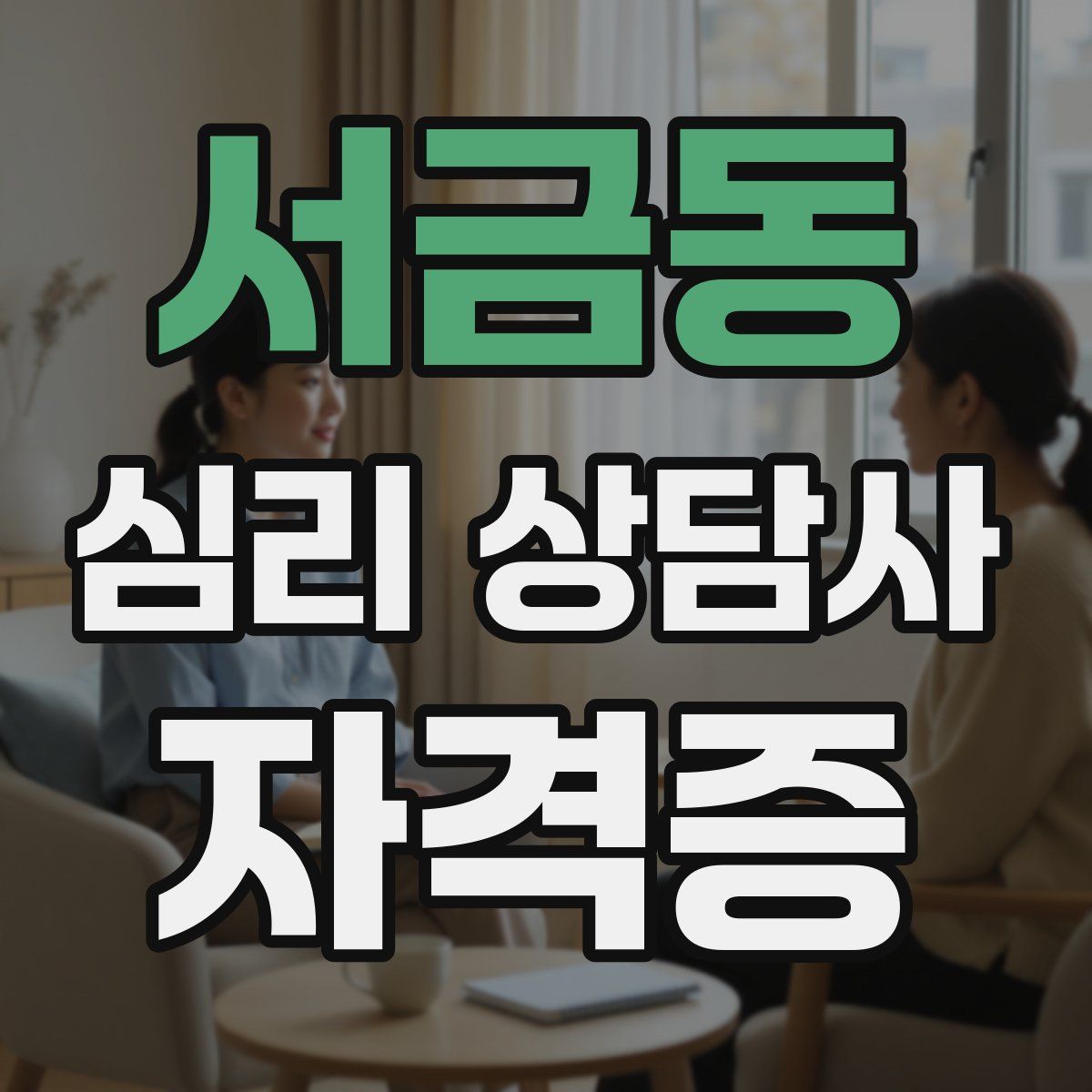서금동 심리 상담사 자격증