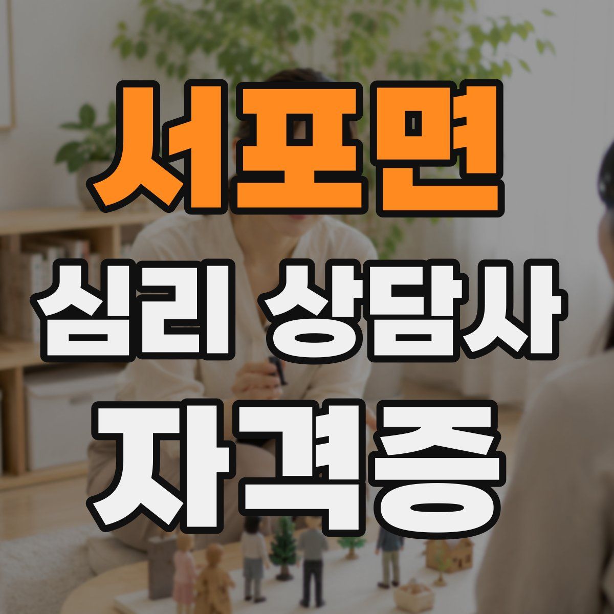 서포면 심리 상담사 자격증