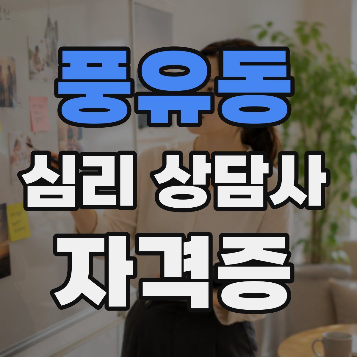 풍유동 심리 상담사 자격증