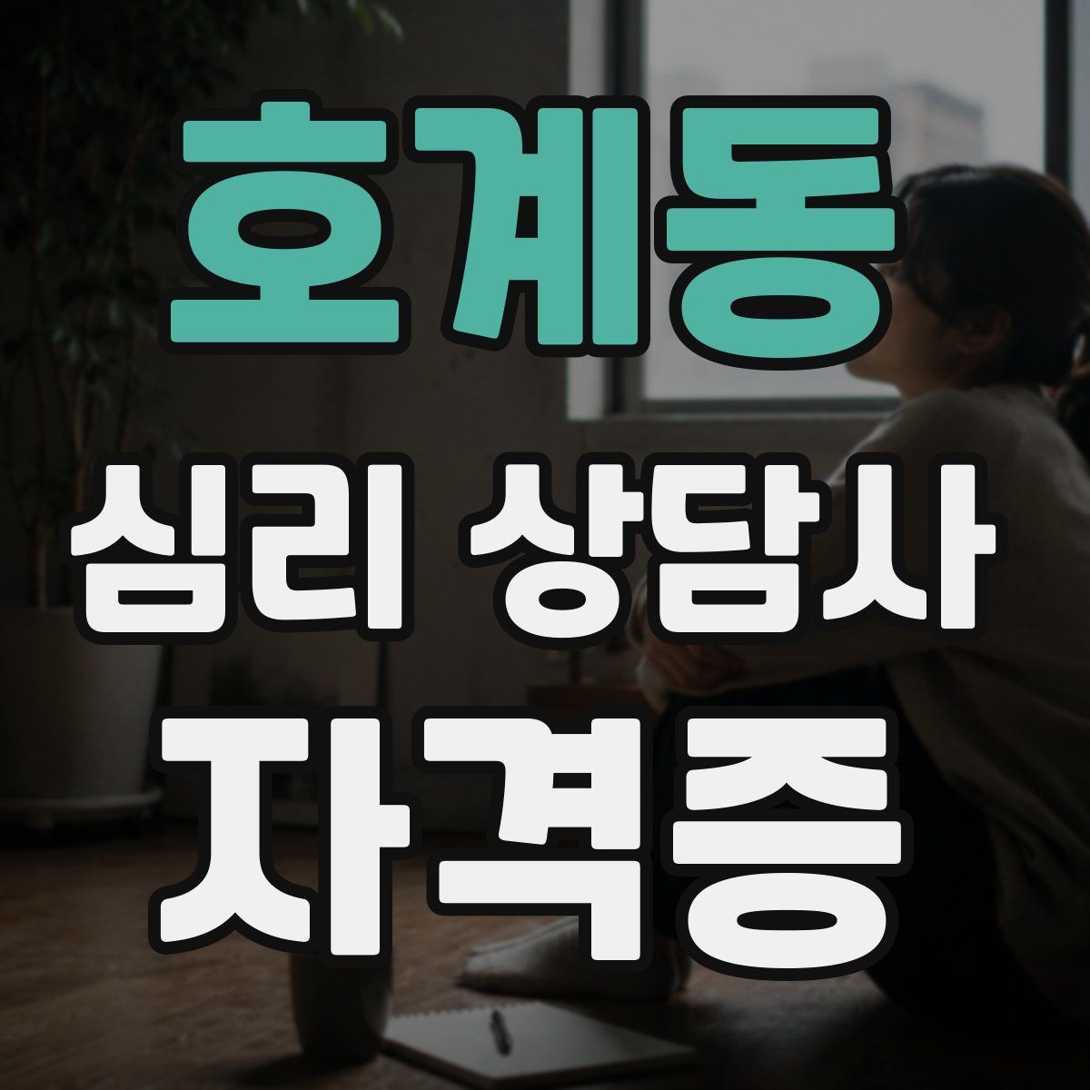 호계동 심리 상담사 자격증