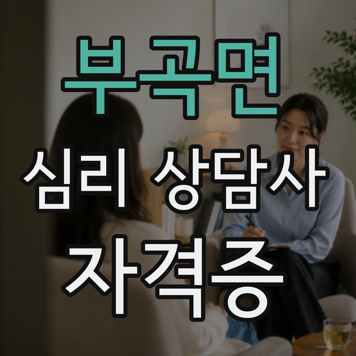 부곡면 심리 상담사 자격증