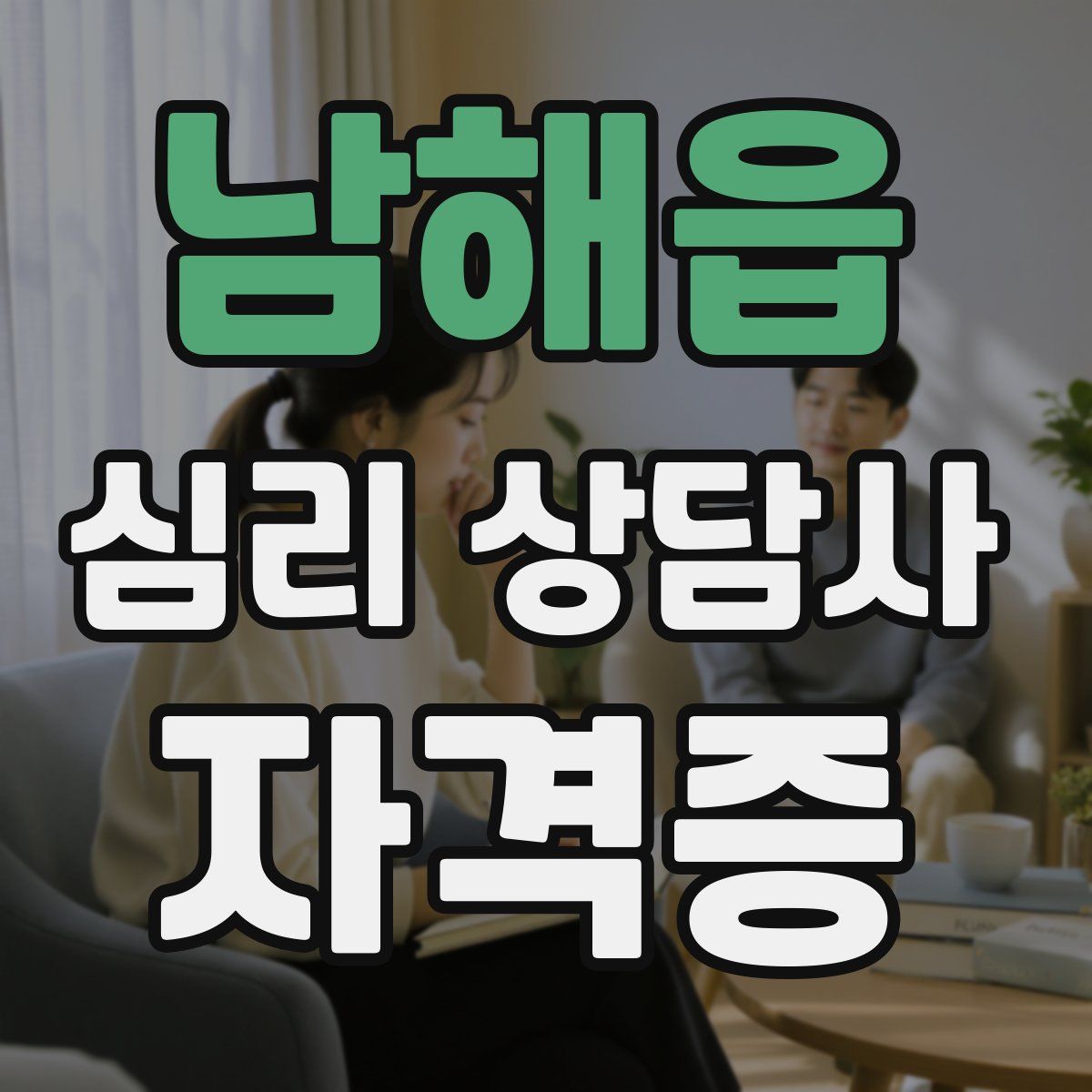 남해읍 심리 상담사 자격증