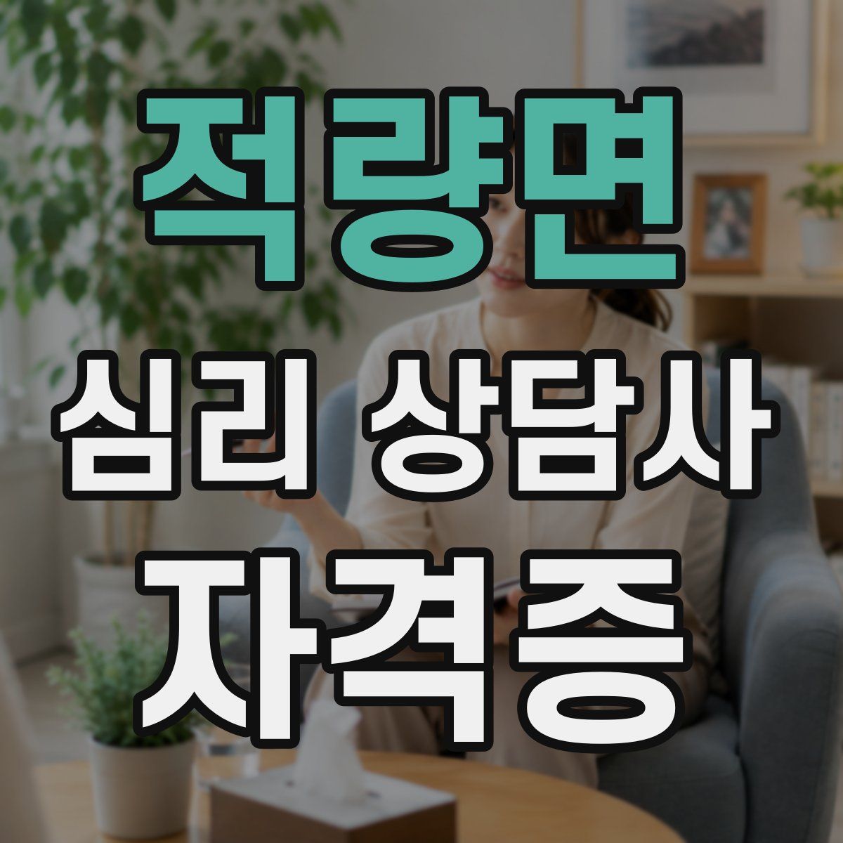 적량면 심리 상담사 자격증