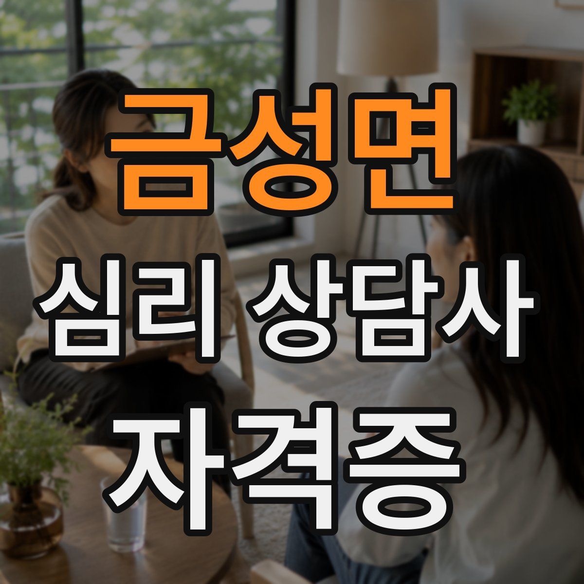 금성면 심리 상담사 자격증