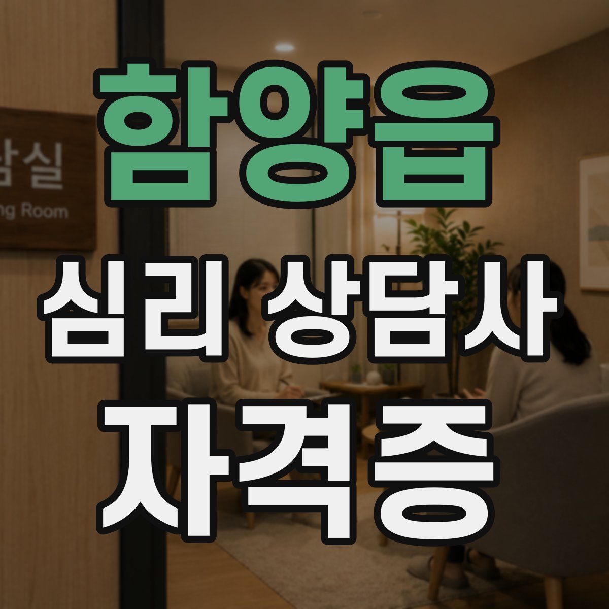 함양읍 심리 상담사 자격증