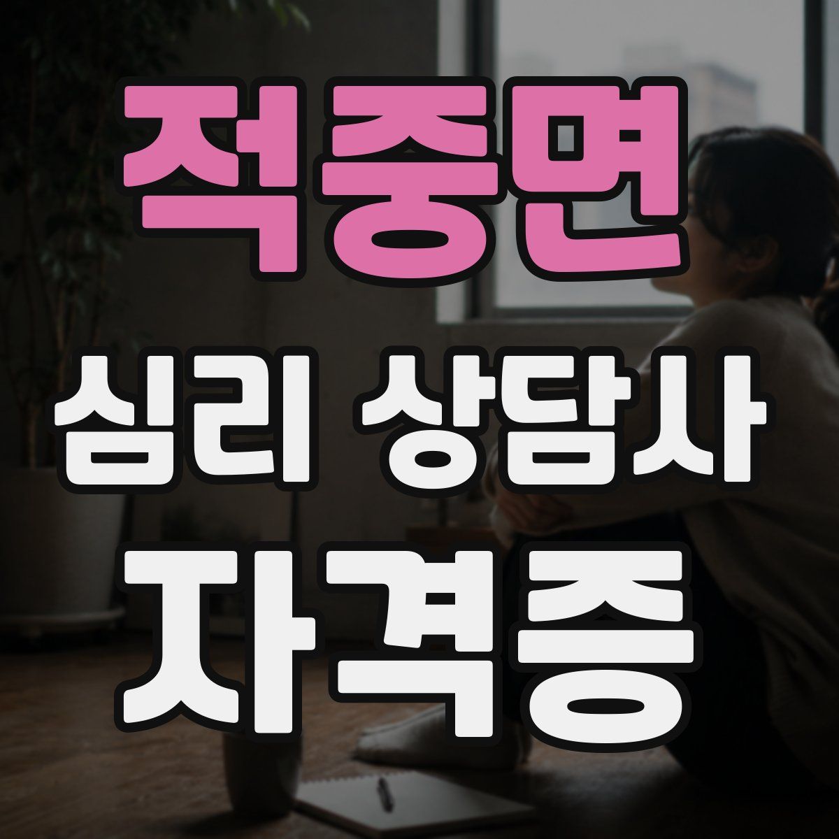 적중면 심리 상담사 자격증