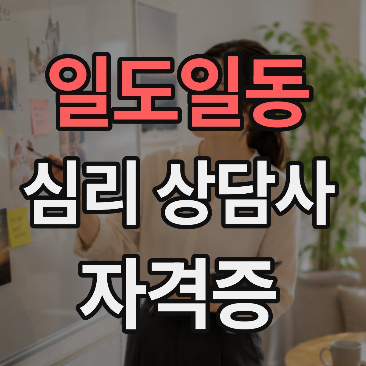 일도일동 심리 상담사 자격증