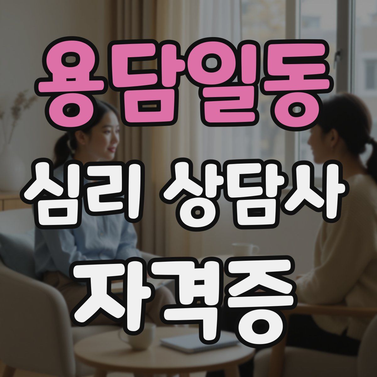 용담일동 심리 상담사 자격증