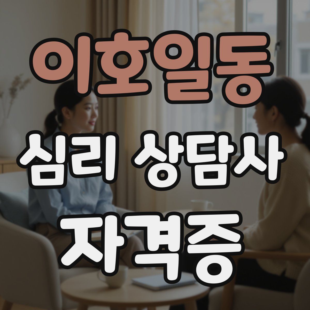 이호일동 심리 상담사 자격증