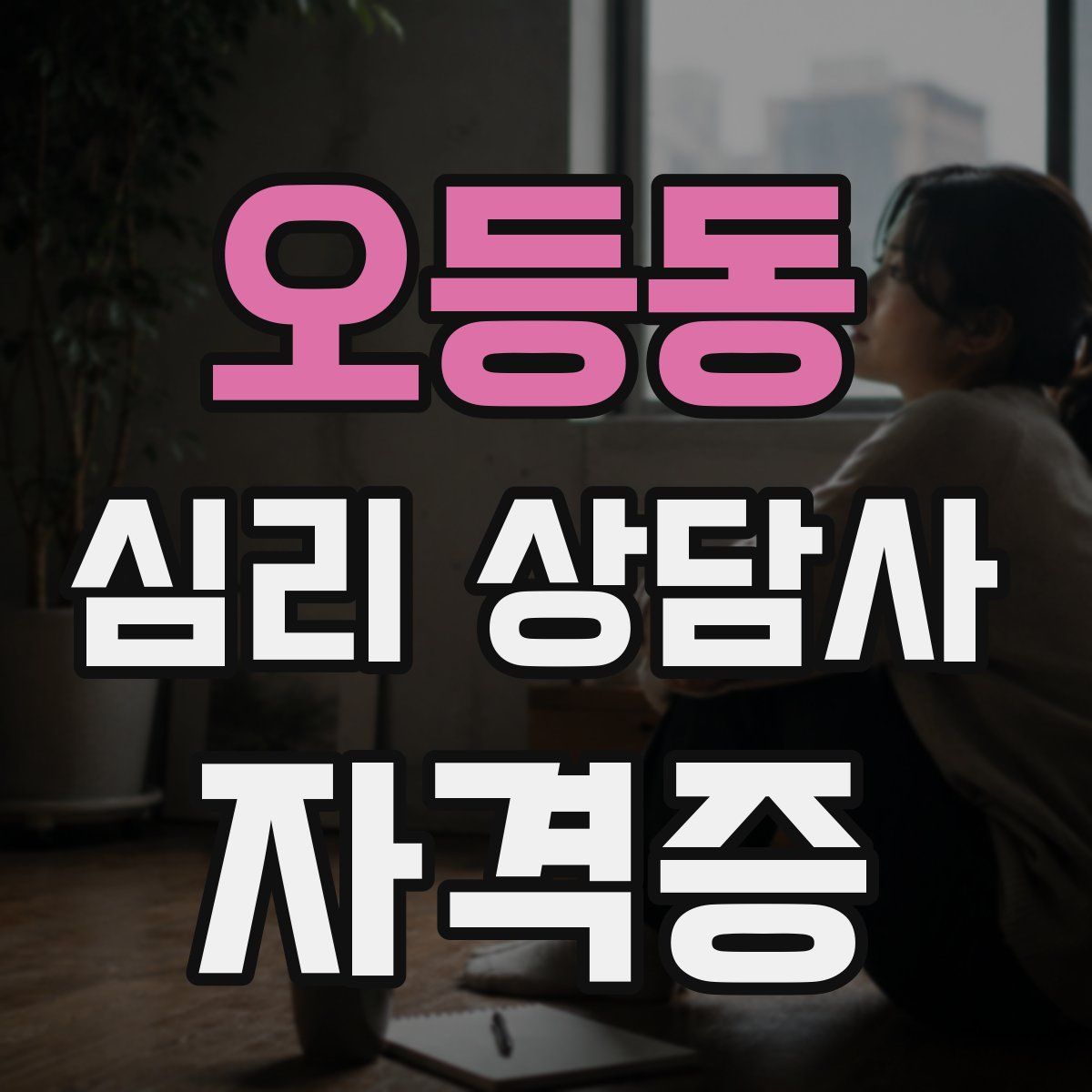 오등동 심리 상담사 자격증
