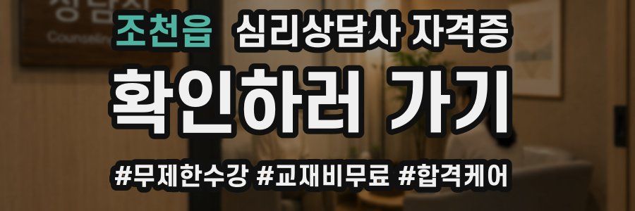 조천읍 심리 상담사 자격증