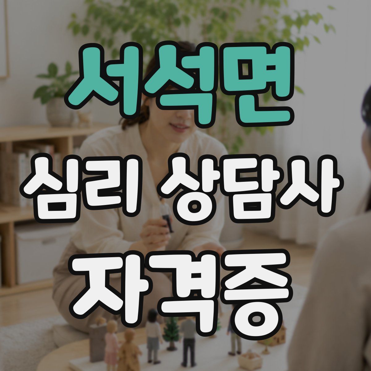 서석면 심리 상담사 자격증