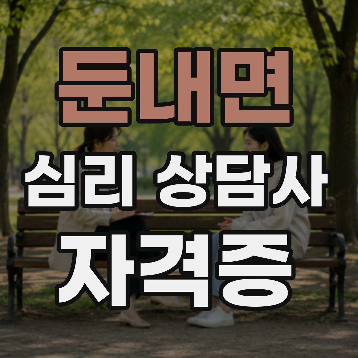 둔내면 심리 상담사 자격증
