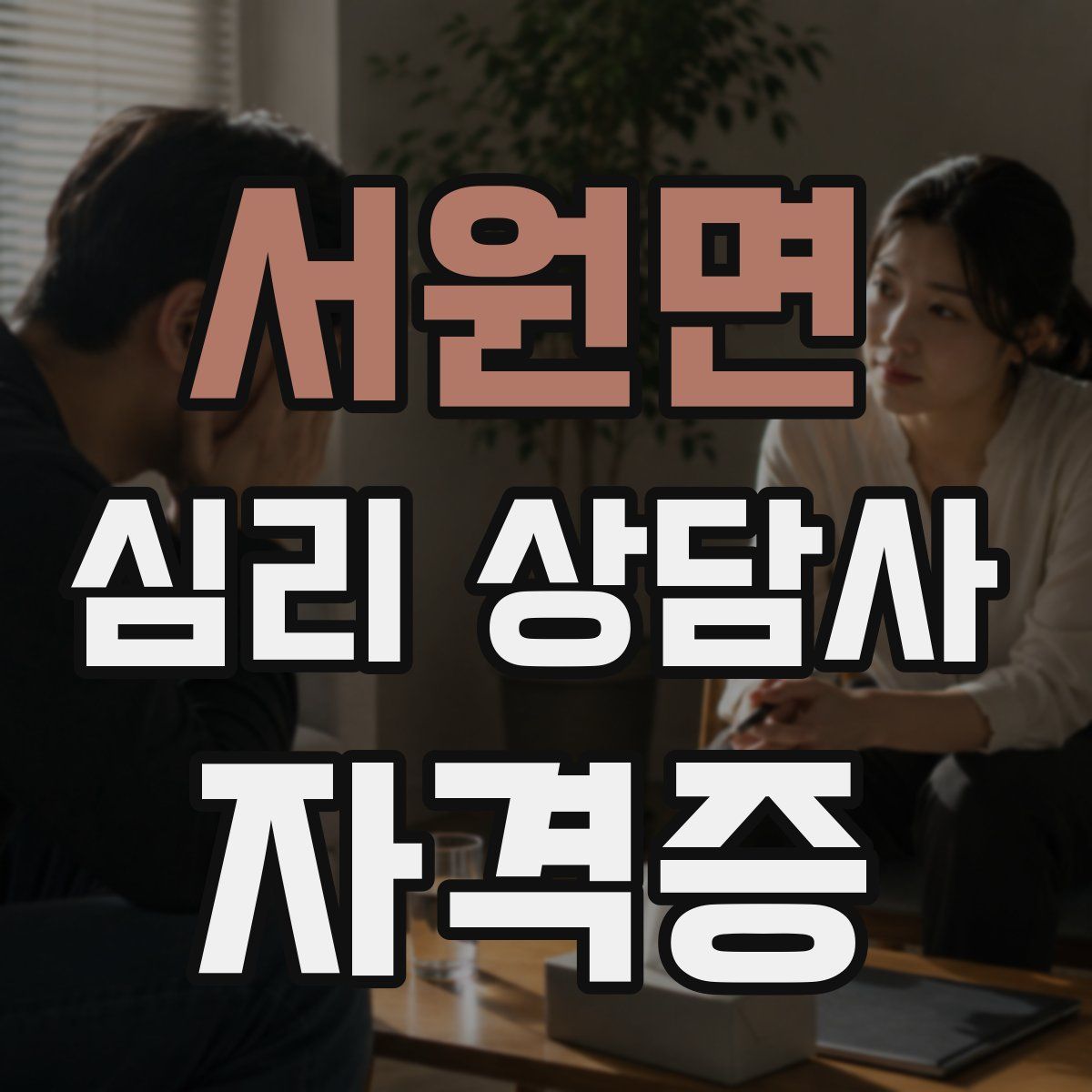서원면 심리 상담사 자격증