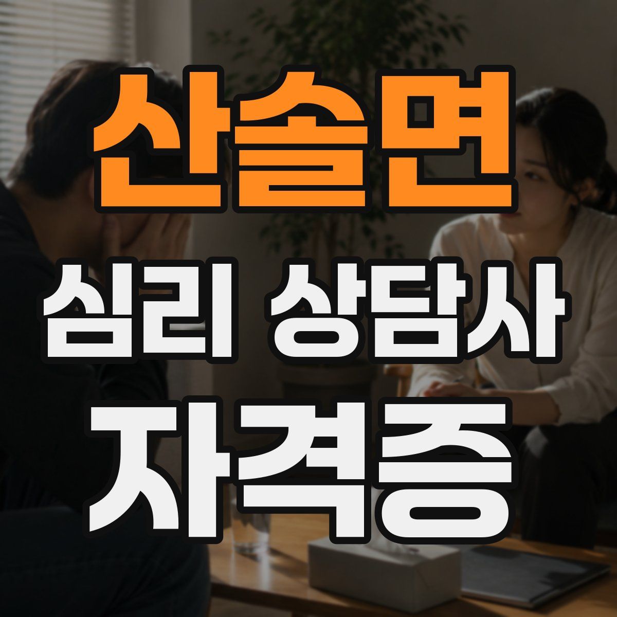 산솔면 심리 상담사 자격증