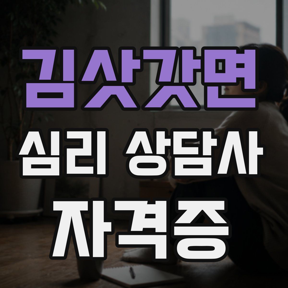 김삿갓면 심리 상담사 자격증
