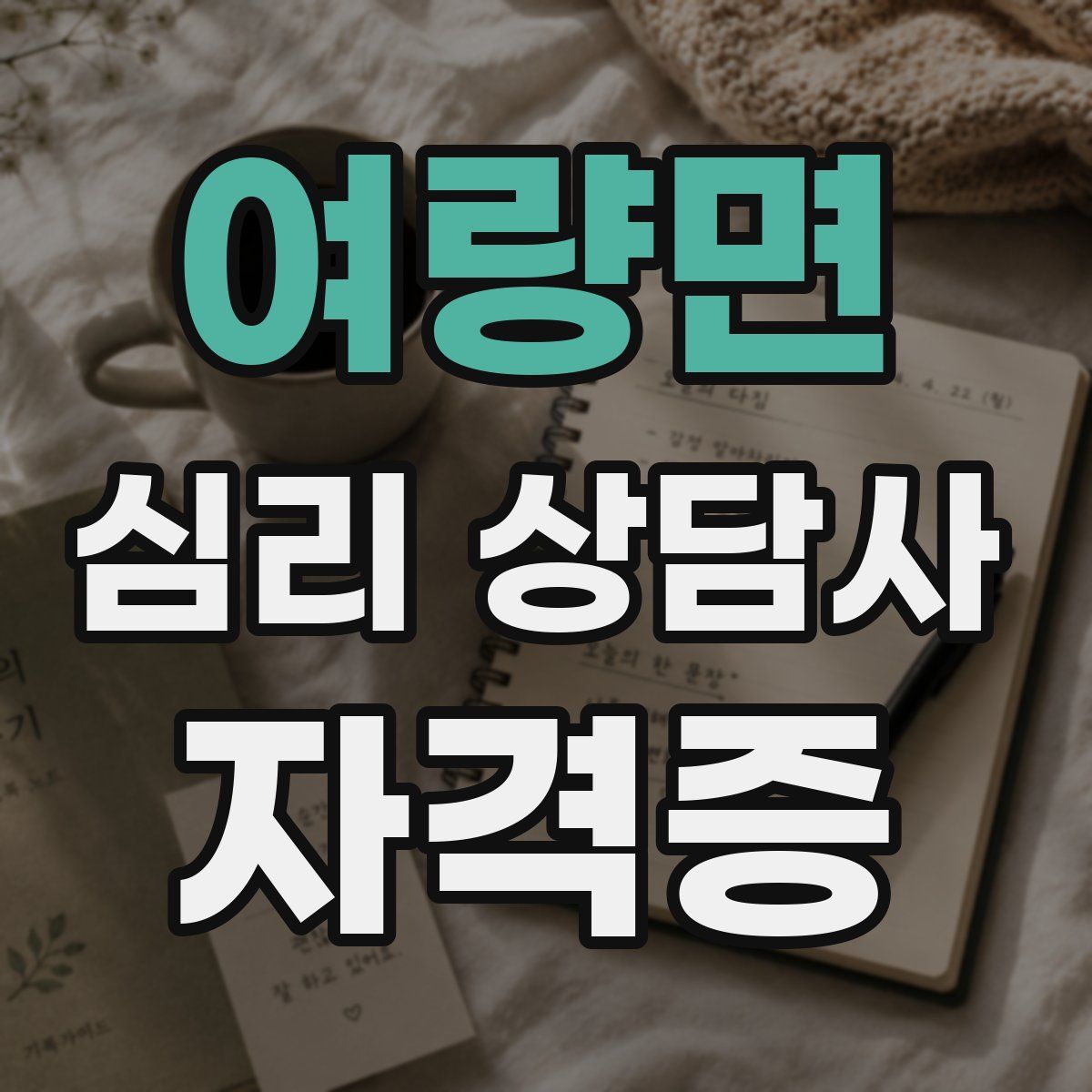 여량면 심리 상담사 자격증
