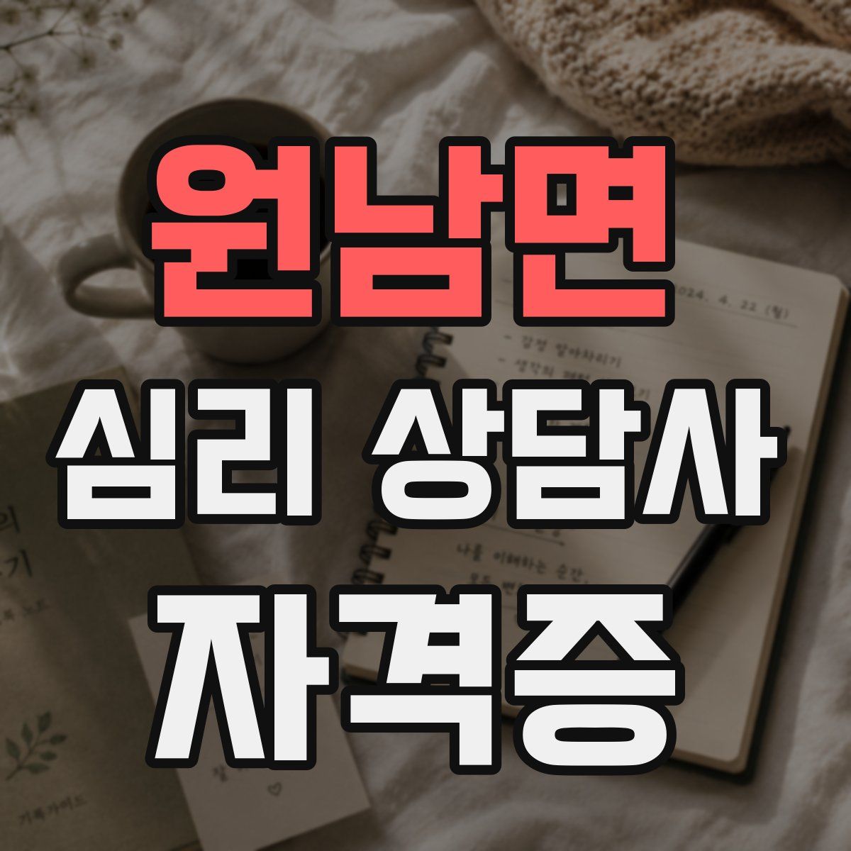 원남면 심리 상담사 자격증