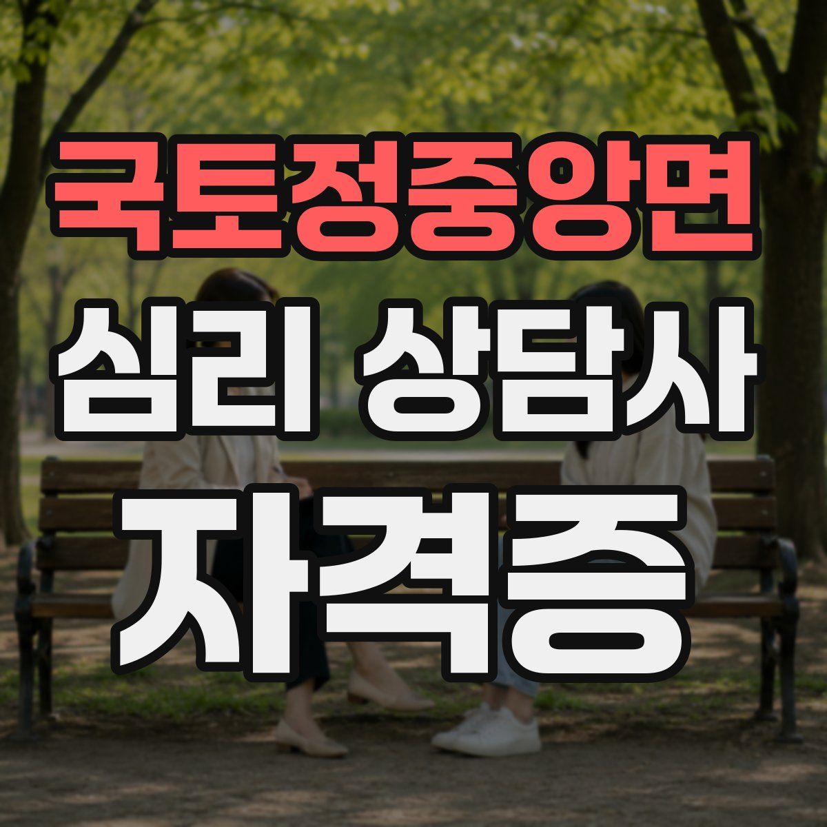 국토정중앙면 심리 상담사 자격증