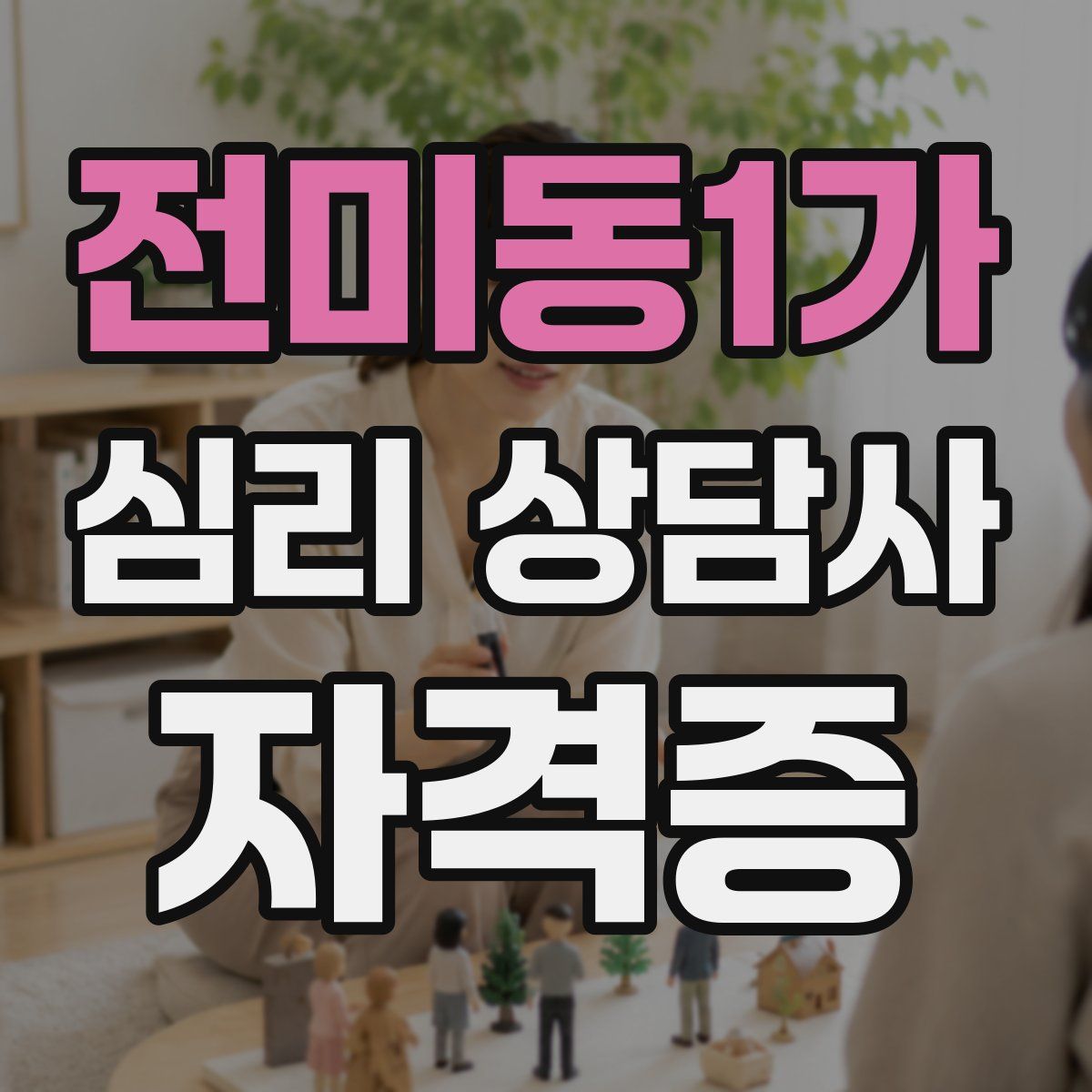 전미동1가 심리 상담사 자격증
