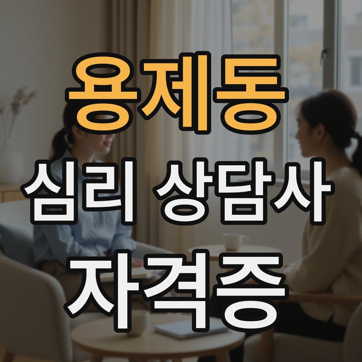 용제동 심리 상담사 자격증