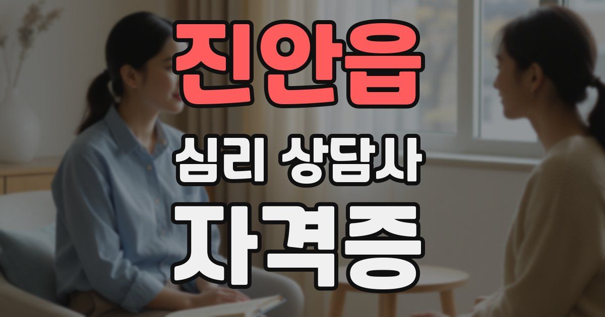 진안읍 심리 상담사 자격증