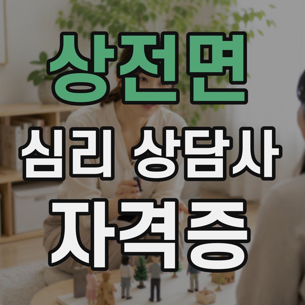 상전면 심리 상담사 자격증