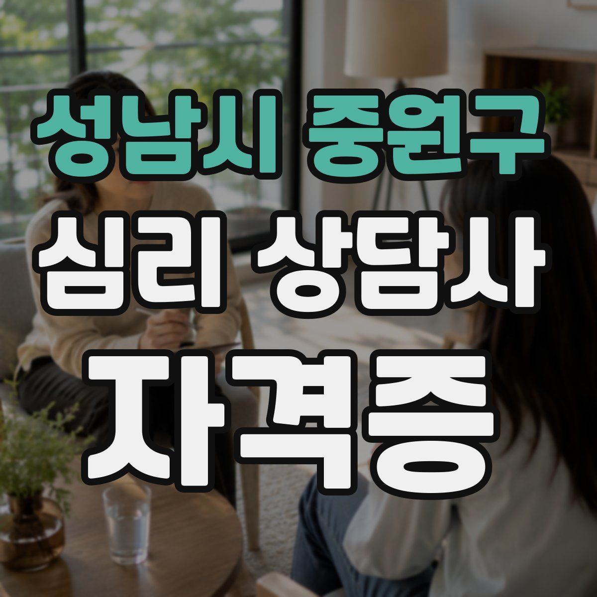 성남시 중원구 심리 상담사 자격증