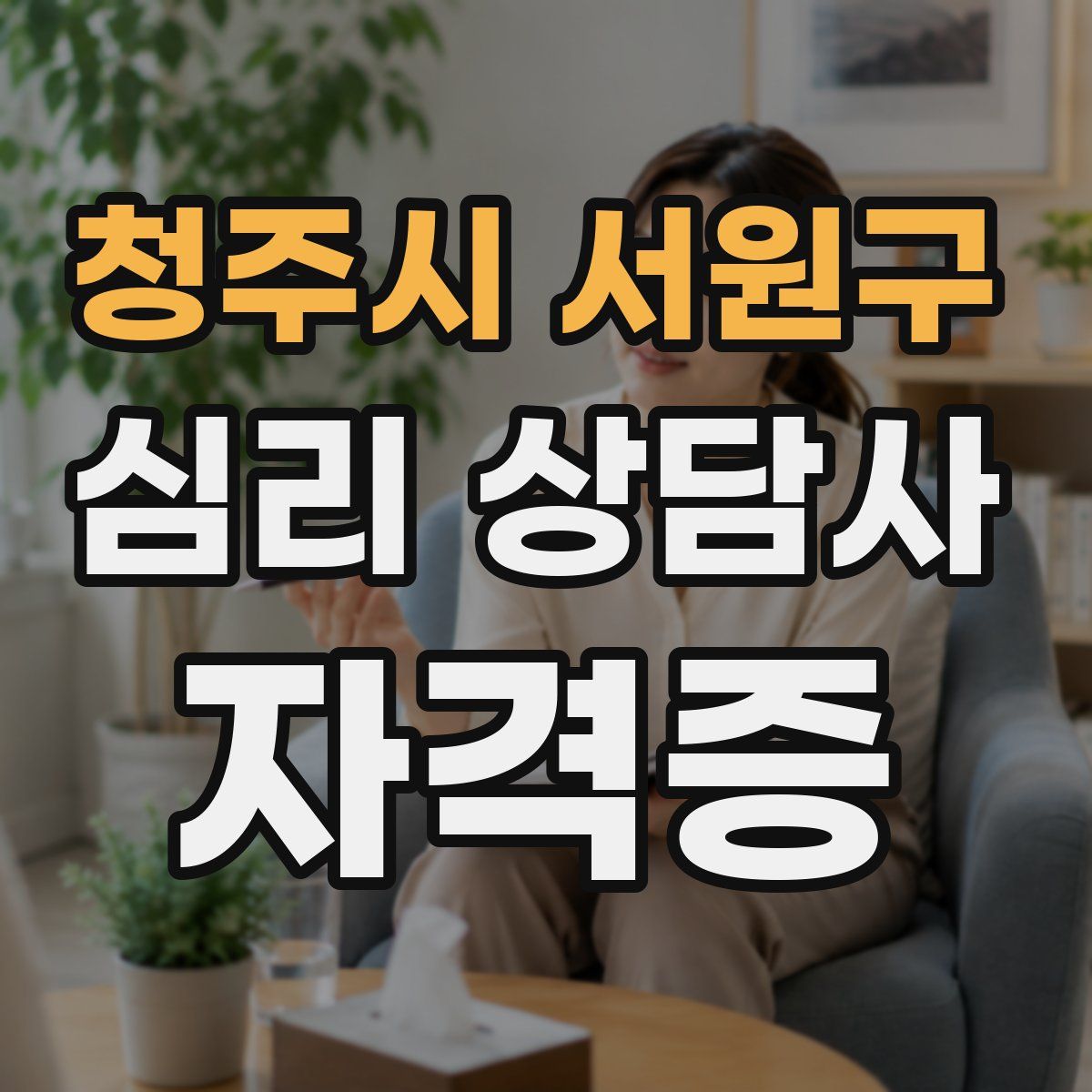 청주시 서원구 심리 상담사 자격증