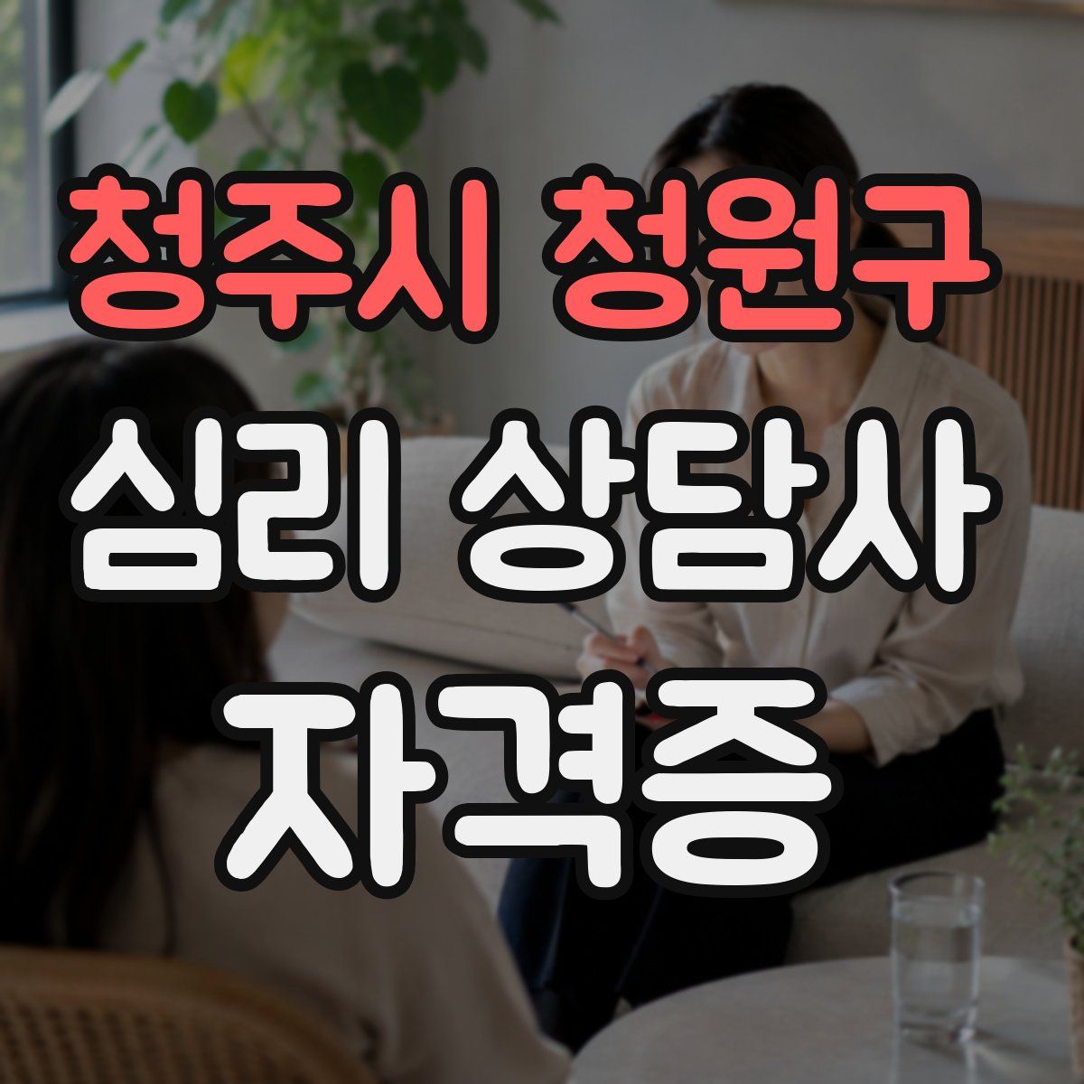 청주시 청원구 심리 상담사 자격증