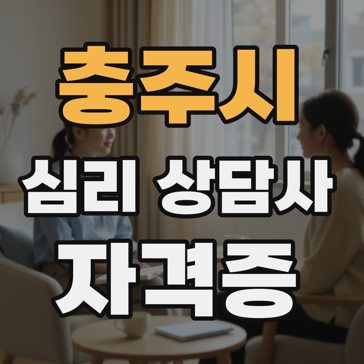 충주시 심리 상담사 자격증