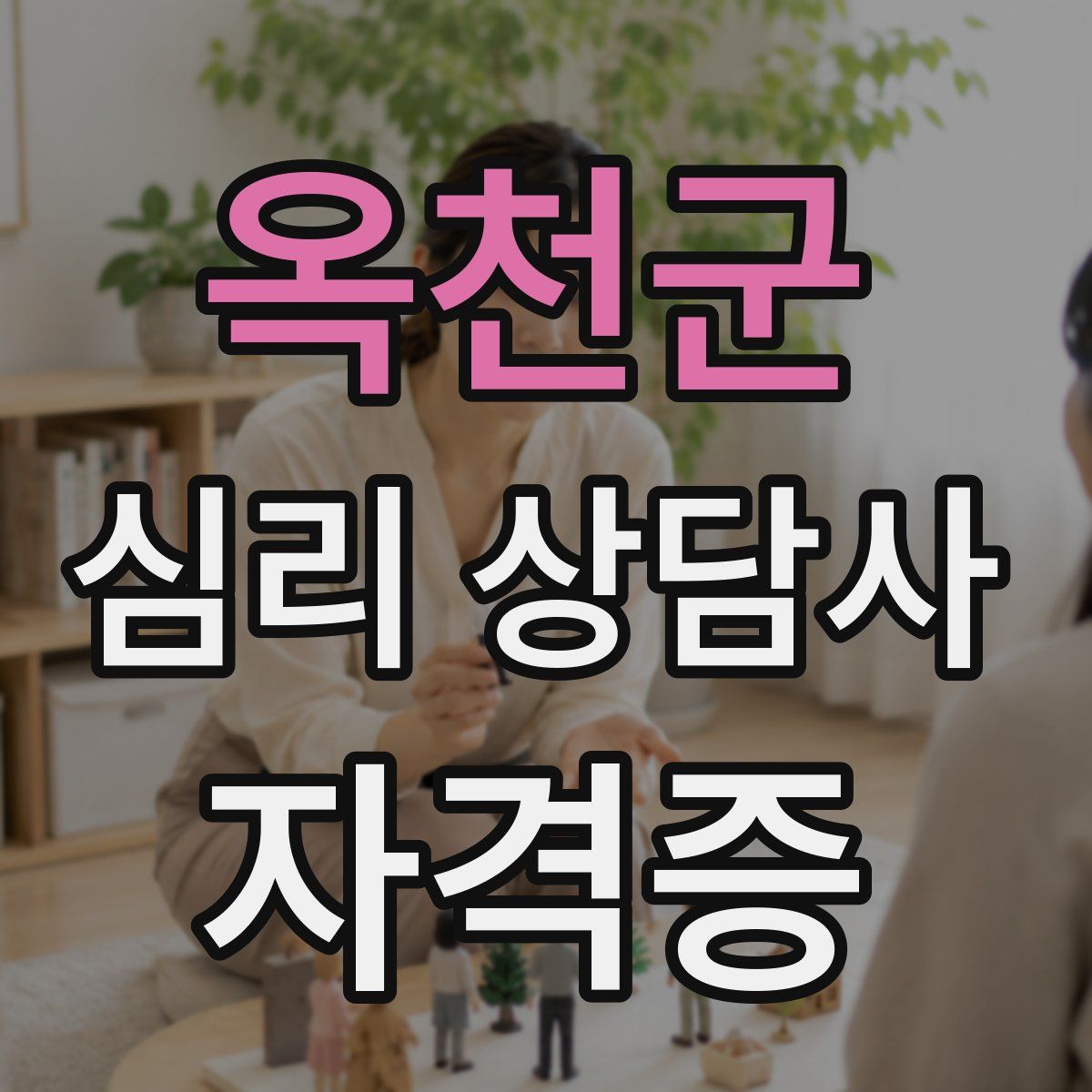 옥천군 심리 상담사 자격증