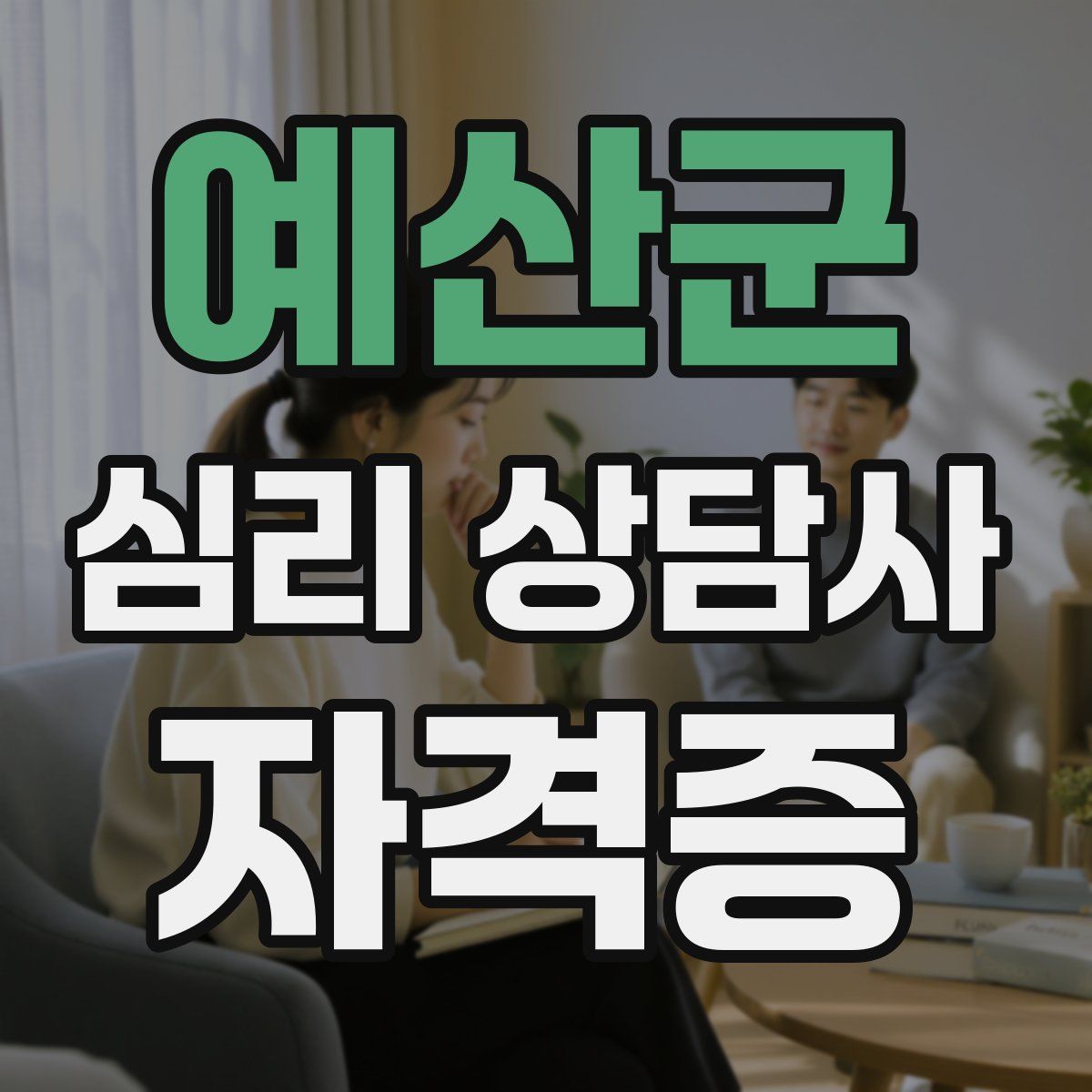 예산군 심리 상담사 자격증