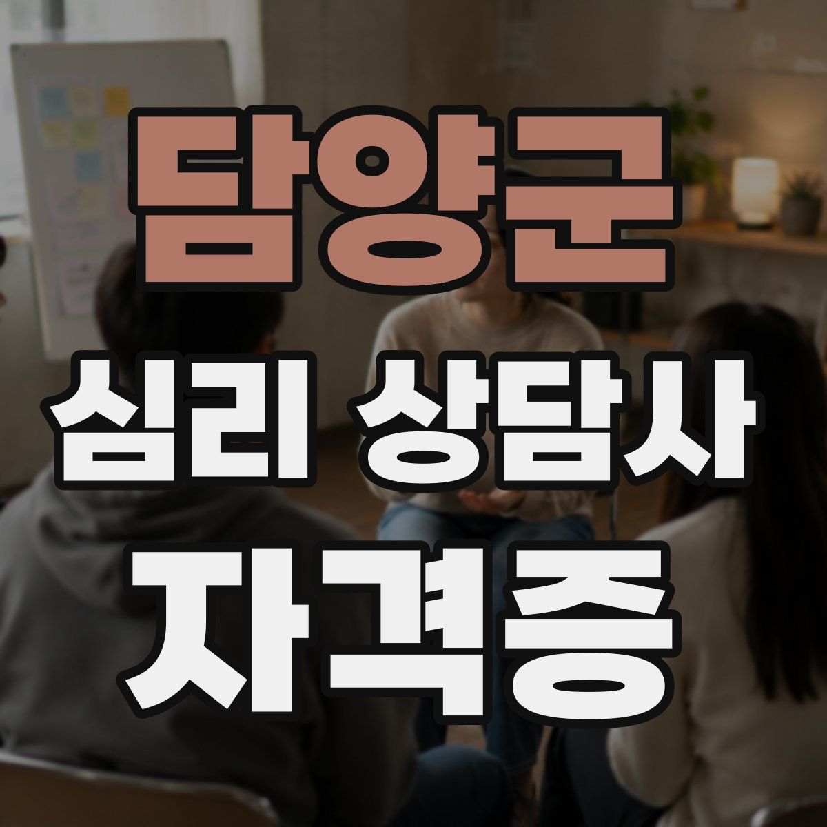 담양군 심리 상담사 자격증