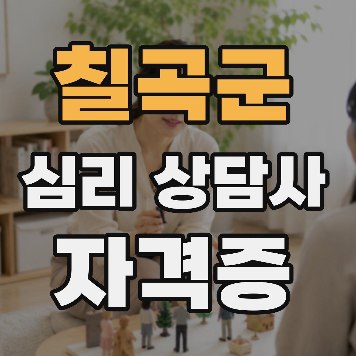 칠곡군 심리 상담사 자격증