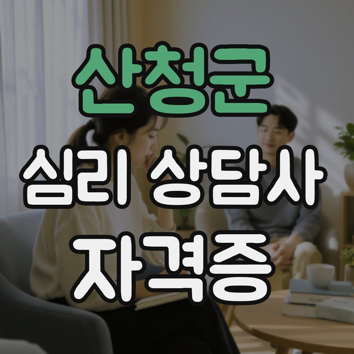산청군 심리 상담사 자격증