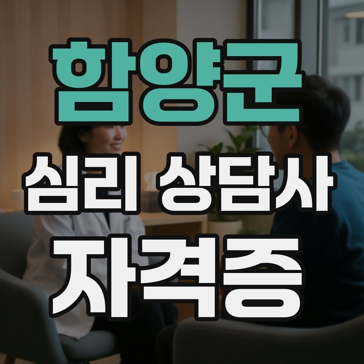 함양군 심리 상담사 자격증