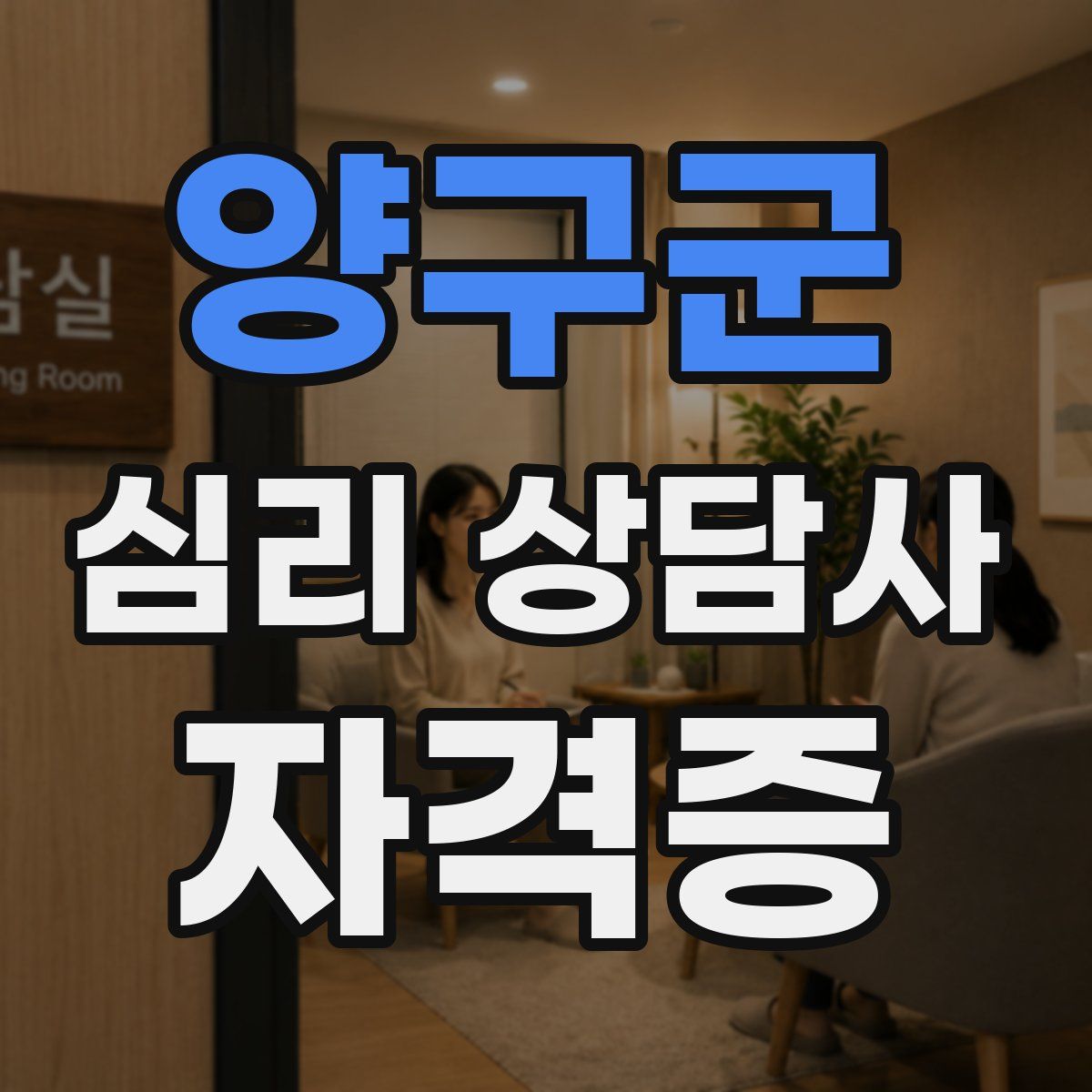 양구군 심리 상담사 자격증