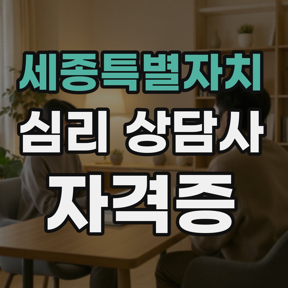 세종특별자치 심리 상담사 자격증