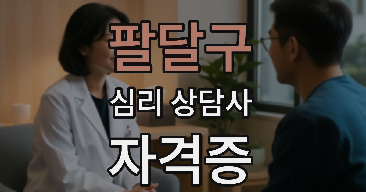 팔달구 심리 상담사 자격증
