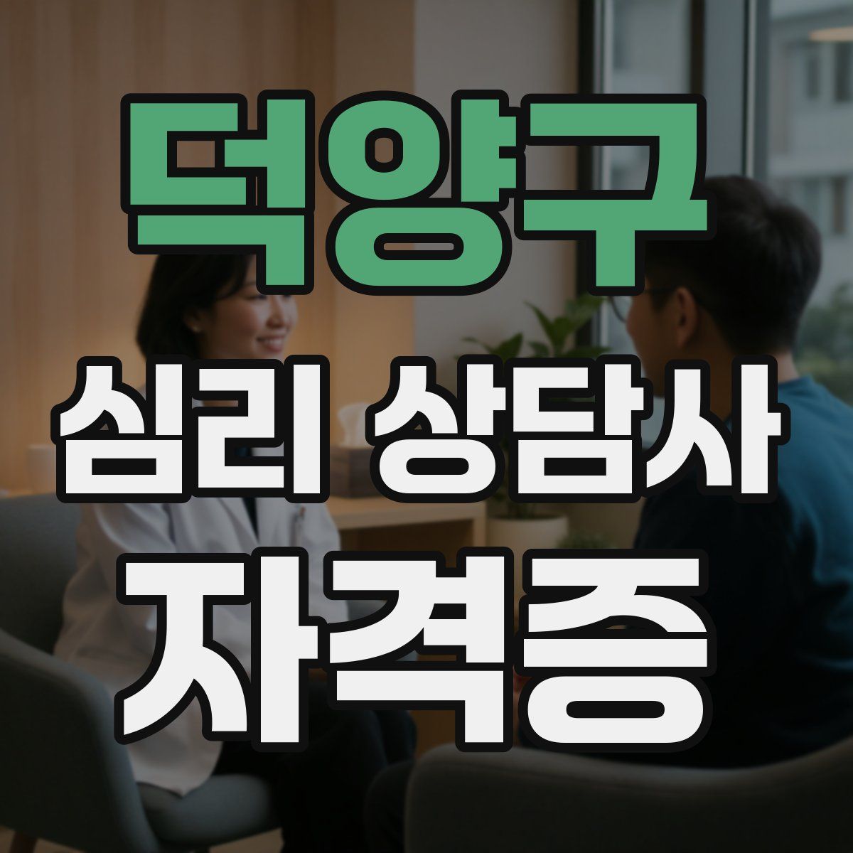 덕양구 심리 상담사 자격증