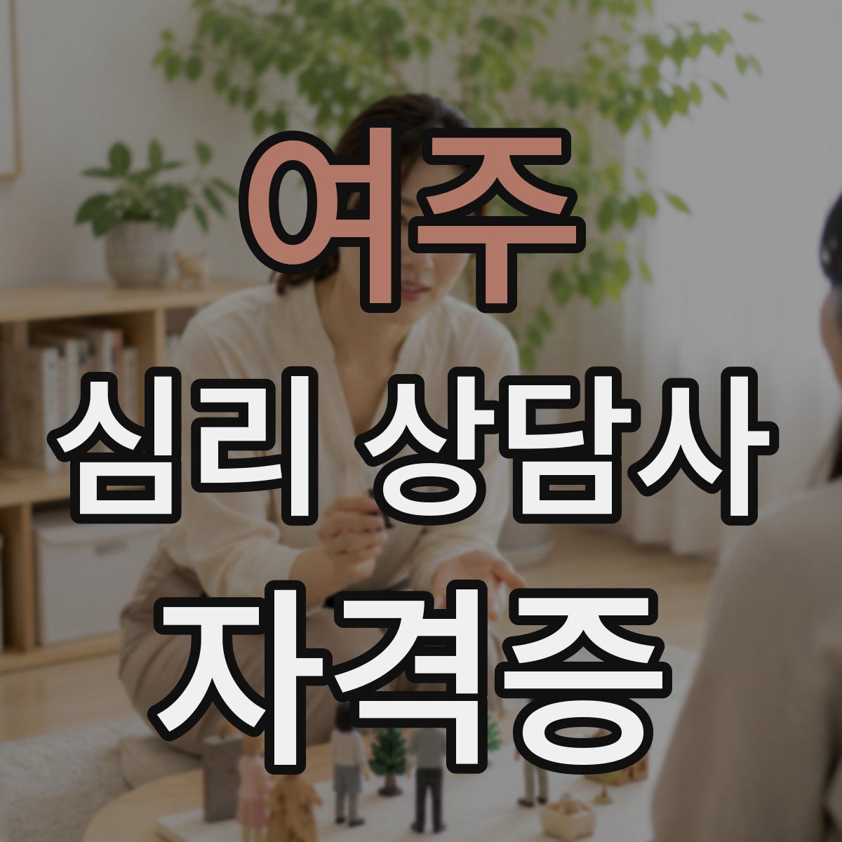 여주 심리 상담사 자격증