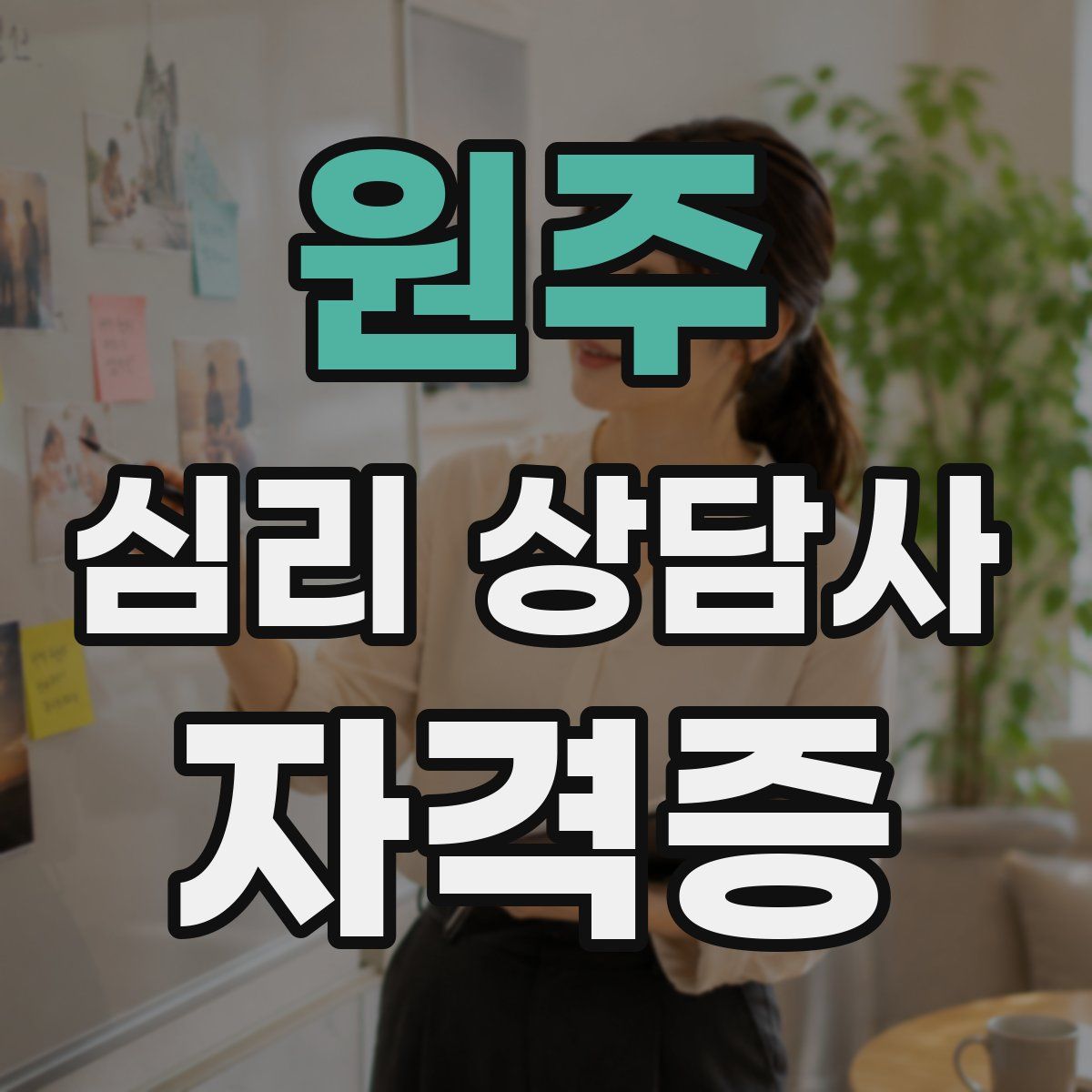 원주 심리 상담사 자격증
