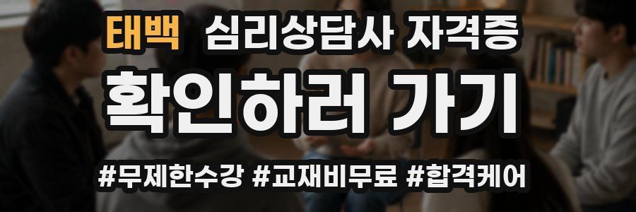 태백 심리 상담사 자격증