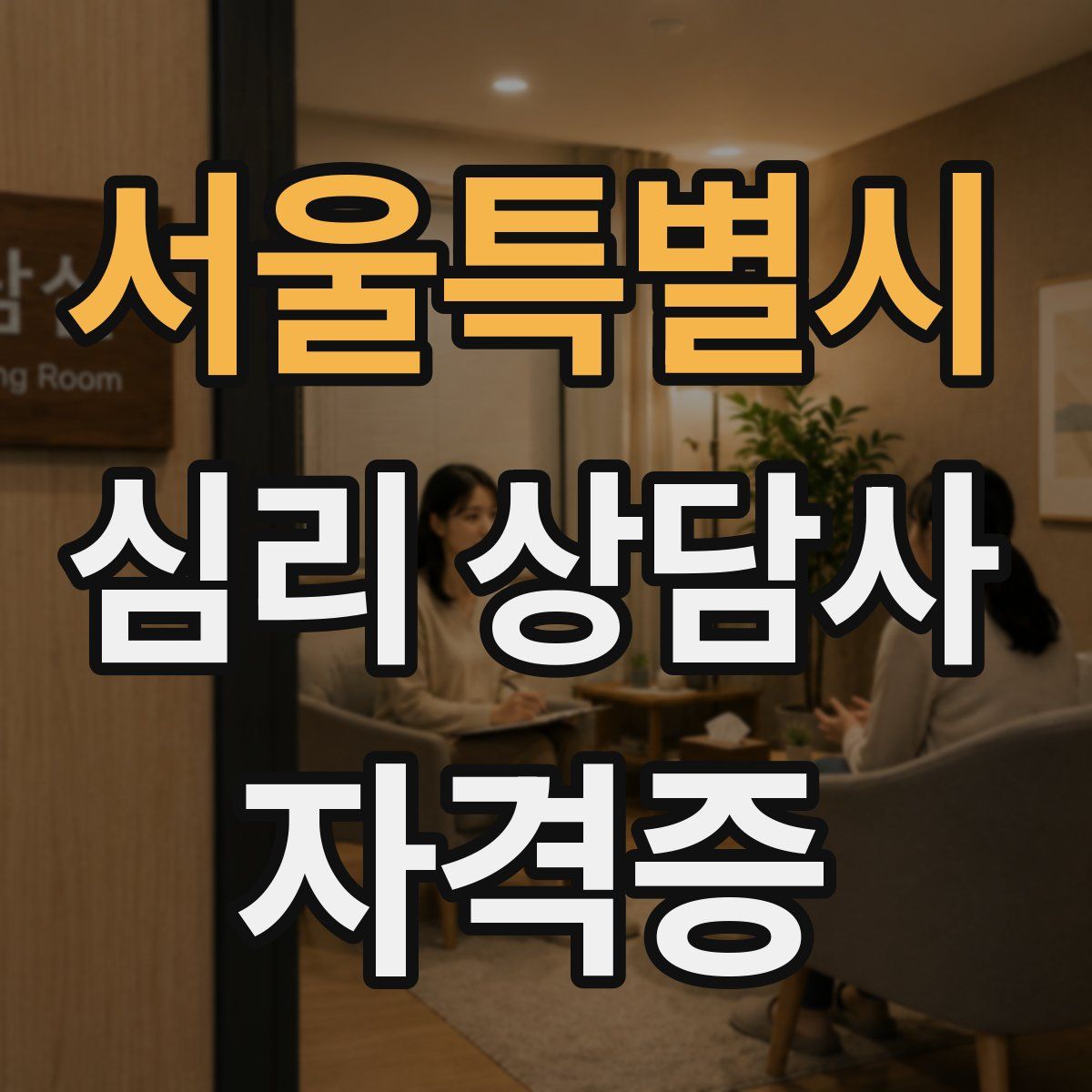 서울특별시 심리 상담사 자격증